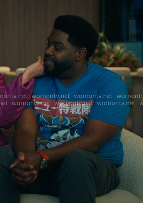 Howard’s blue Dragon Ball Z t-shirt on Loot