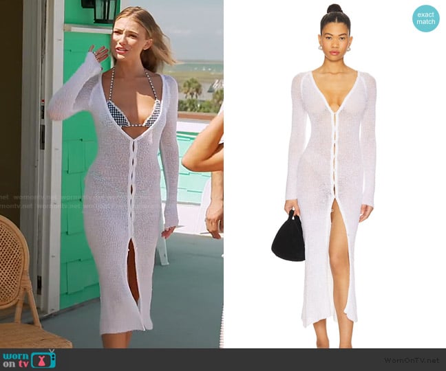 Indah Jolene Button Front Duster worn by Charley Manley on Southern Charm