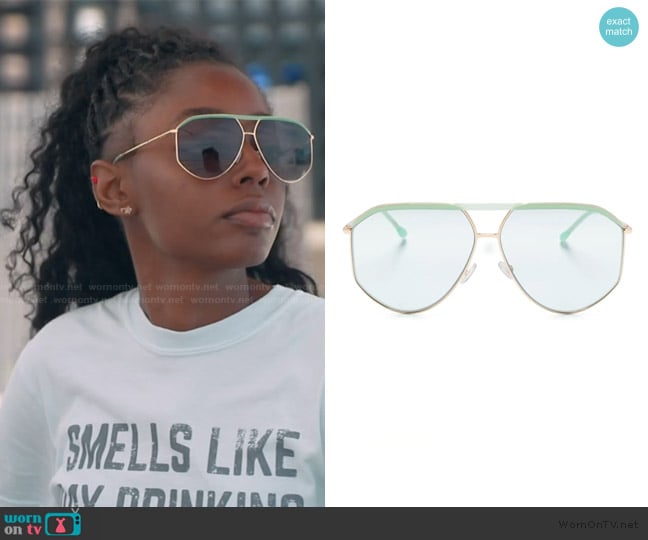 Isabel Marant The Wild aviator-style sunglasses worn by Venita Aspen on Southern Charm