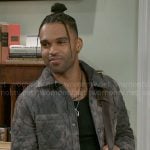 Izaiah’s quilted jacket on Beyond the Gates