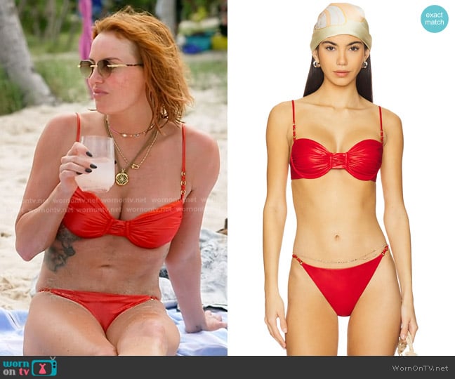 Jade Swim Raina Bikini Top and Soleil Bikini Bottom worn by Whitney Rose on The Real Housewives of Salt Lake City