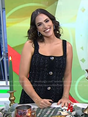 Janelle Lam’s black tweed dress on Today