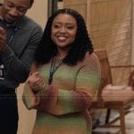 Janine’s ombre knit dress on Abbott Elementary