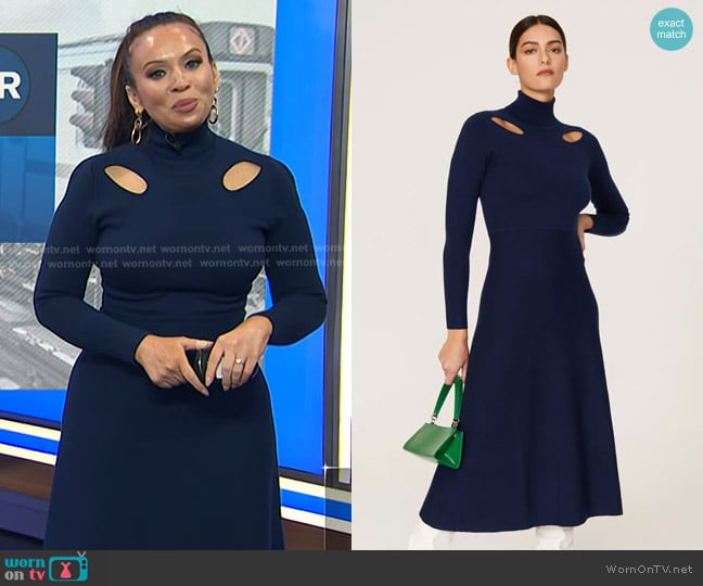 Jason Wu Cutout Knit Dress worn by Adelle Caballero on Today