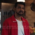 Jay's red zip up sweatshirt on Ghosts