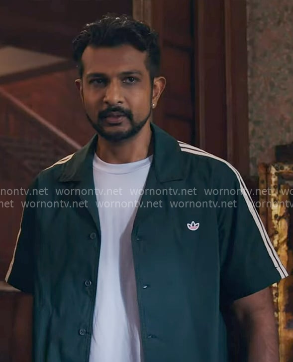 Jay’s green short-sleeve Adidas shirt on Ghosts