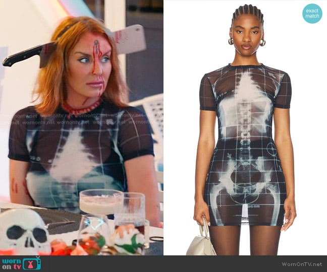 Jean Paul Gaultier Squeletor Short Dress worn by Whitney Rose on The Real Housewives of Salt Lake City