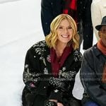 Jenna’s black patch coat on Today