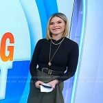 Jenna’s green ruffle skirt on Today