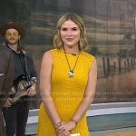 Jenna’s yellow smocked maxi dress on Today