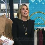Jenna’s black long sleeve sheath dress on Today