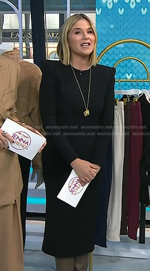 Jenna's black long sleeve sheath dress on Today