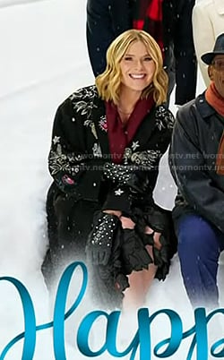 Jenna's black patch coat on Today