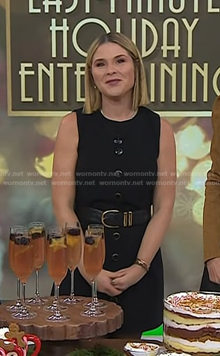 Jenna’s black scalloped mini dress on Today