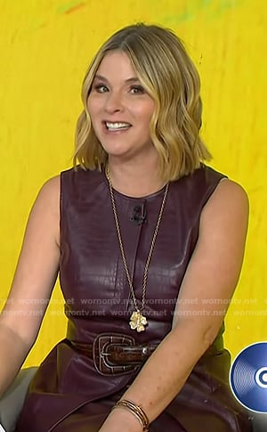 Jenna's brown leather belt on Today