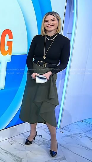 Jenna's green ruffle skirt on Today