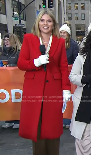 Jenna's red coat on Today