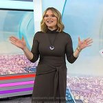 Jenna’s brown tie waist dress on Today