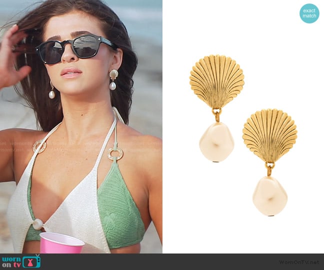 Jennifer Behr Alana Earrings worn by Audrey Pratt on Southern Charm