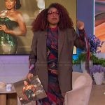 Jennifer’s abstract print dress on The Jennifer Hudson Show