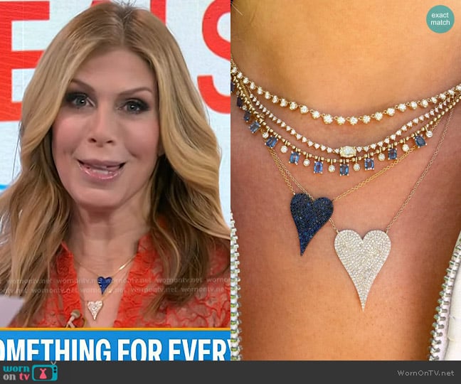 Jill’s oheart pendant necklace on Today