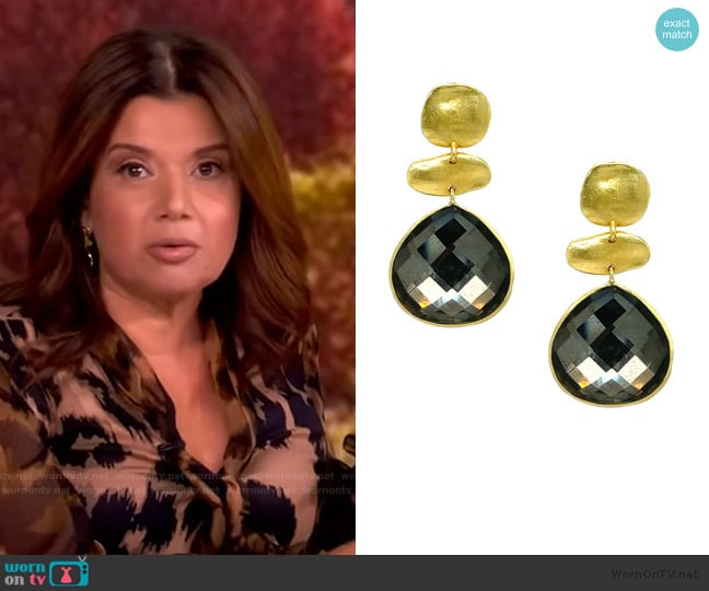 Ana’s drop earrings on The View Ana’s drop earrings on The View