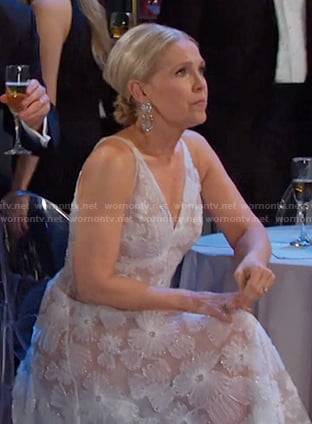 Jennifer’s white floral embroidered dress on Days of our Lives