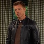Jeremy’s black leather jacket on Days of our Lives