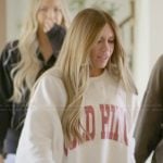 Jessi white printed sweatshirt on The Secret Lives of Mormon Wives