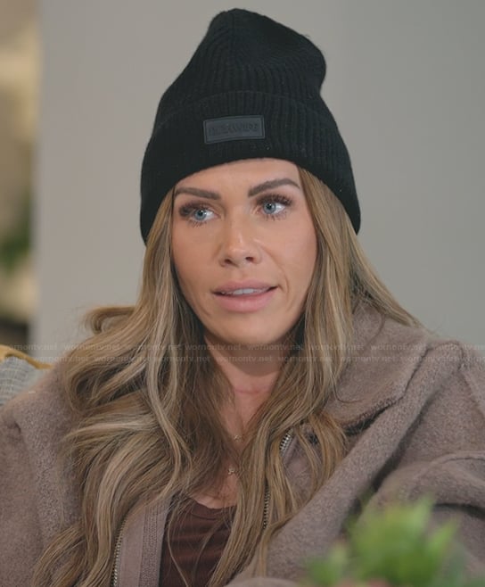 Jessi's black beanie on The Secret Lives of Mormon Wives