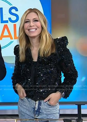 Jill’s black sequin jacket on Today