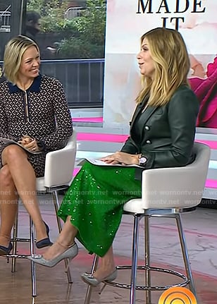 Jill’s grey embellished pumps on Today