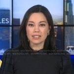 Jo Ling Ken’s sweater with stripe sleeves on CBS Mornings