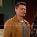 Johnny’s came suede shirt jacket on Days of our Lives