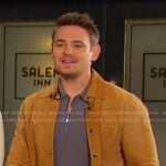 Johnny's came suede shirt jacket on Days of our Lives