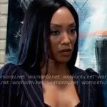 Jordan’s striped 3-piece suit on General Hospital