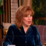 Joy’s blue silk blouse on The View