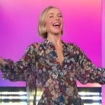 Julianne Hough’s floral print top and shorts on The Jennifer Hudson Show