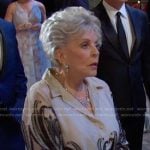 Julie's smbroidered shirt on Days of our Lives