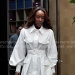 Karen’s white shirtdress on Tyler Perrys Sistas