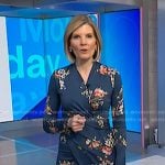 Kate's blue floral blue floral long sleeve dress on NBC News Daily