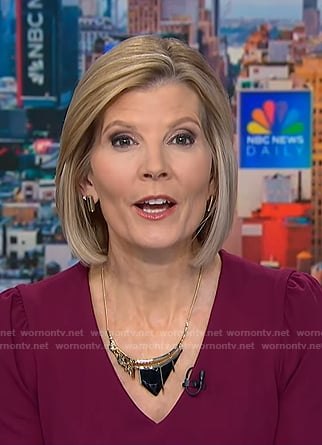 Kate's black stone necklace on NBC News Daily