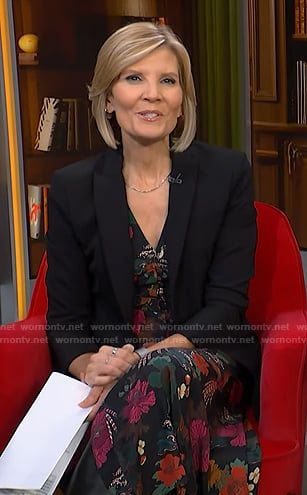 Kate's floral print dress and black blazer on NBC News Daily