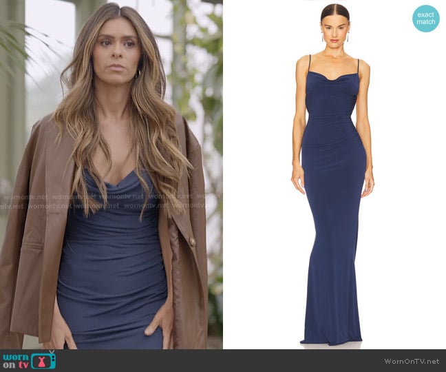 Katie May Surreal Dress in Deep Sea worn by Taylor Frankie Paul on The Secret Lives of Mormon Wives