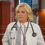 Kaylla’s striped button down shirt on Days of our Lives