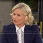 Kaylla’s striped button down shirt on Days of our Lives