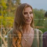 Kaylee’s green cutout dress on Selling the OC