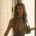 Kaylee’s leopard print metallic dress on Selling the OC