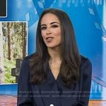 Kaylee’s navy wrap blouse on Today