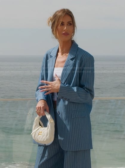 Kaylee's white leather shoulder bag on Selling the OC